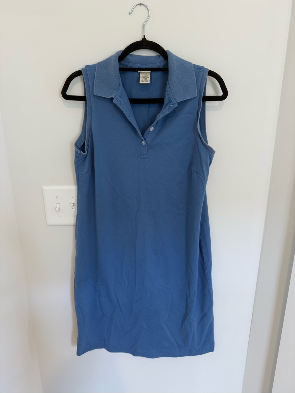 L.L. Bean Sleeveless Polo Dress in Blue